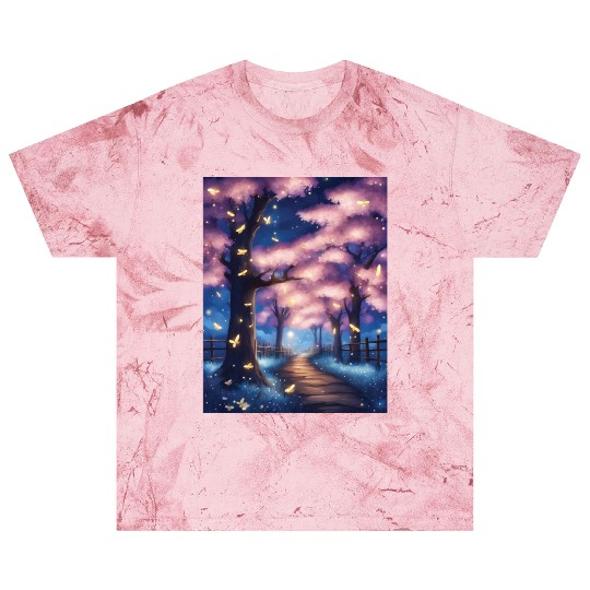 Fireflies In Cherry Blossom Trees Blast T Shirts