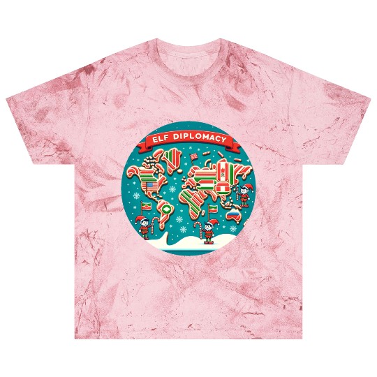 Elf Diplomacy - World Map of Sweet Connections Blast T Shirts