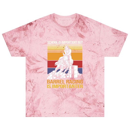 Funny Barrel Racing For Students Horse Riding Blast T Shirts