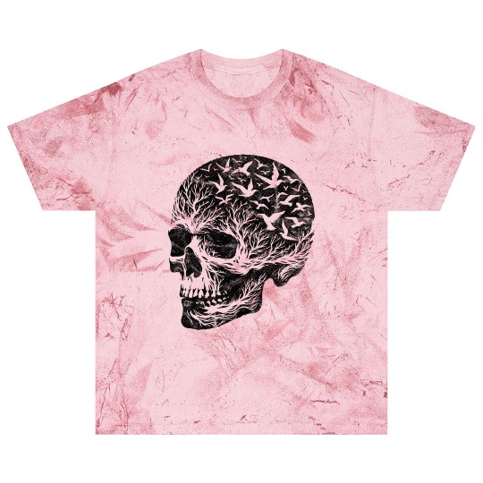 Vintage Skull Graphic Halloween Gothic Emo Blast T Shirts