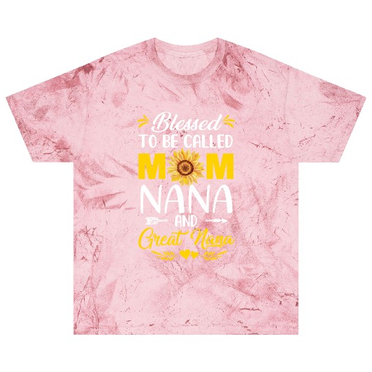 Blessed To Be Called Mom Nana Great Nana Mothers Blast T Shirts