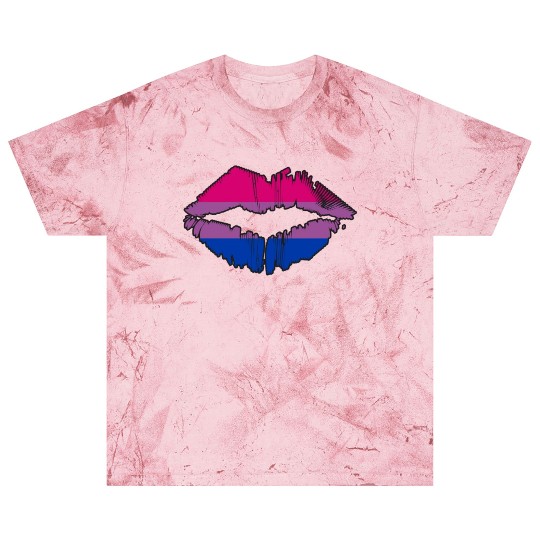 Bisexual Pride Flag LGBTQ Lips Blast T Shirts