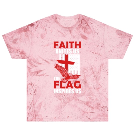 US American Eagle Flag Cross Inspiring Christian Blast T Shirts