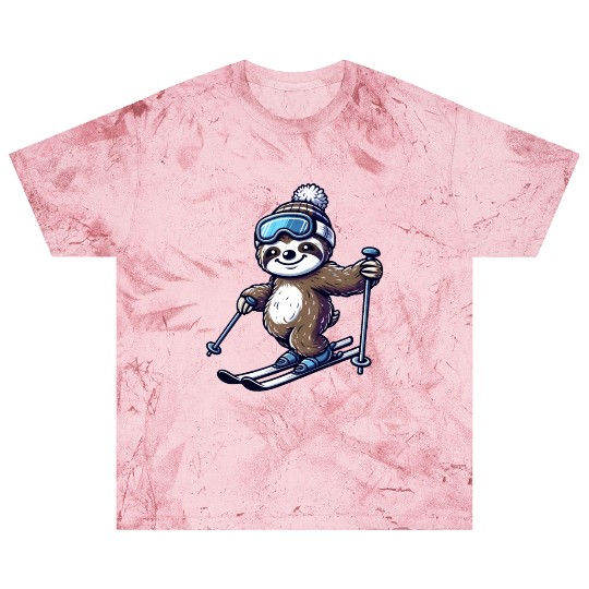 Relaxed Sloth Skier – Winter Fun on the Slopes Blast T Shirts