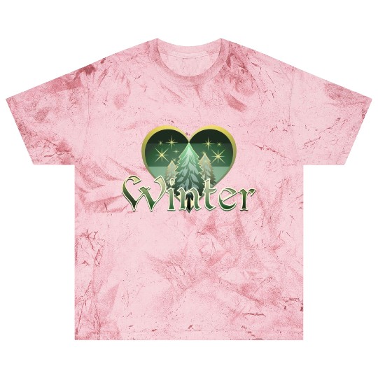 Winter Heart Evergreen Retro Sunset Blast T Shirts