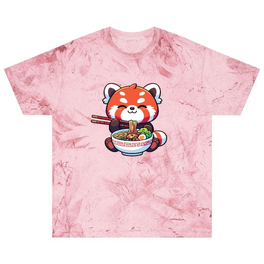 Cute Red Panda Eats Ramen Noodles Red Panda Blast T Shirts