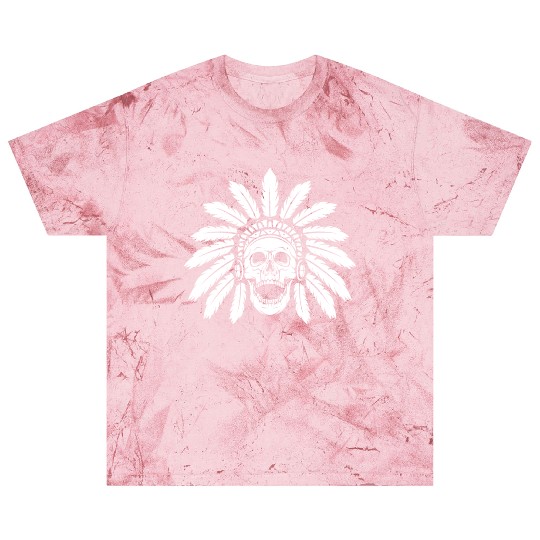 Indigenous Native American Skull Skull Head Blast T Shirts