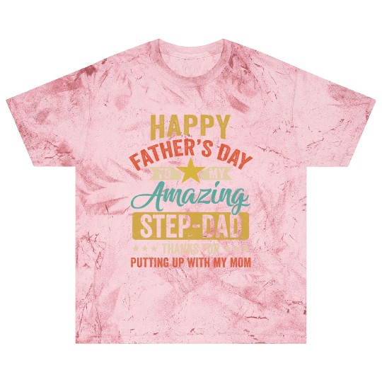 Happy Father s Day Step Dad From Daughter Vintage Blast T Shirts