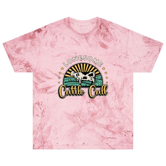 Cattle Farming Lonesome Cattle Call Farm Animals Blast T Shirts