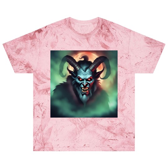 Krampus in Green Fog Blast T Shirts