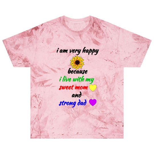 Newborn Baby Boy Girl Gift - Family Happy Mom Dad Blast T Shirts