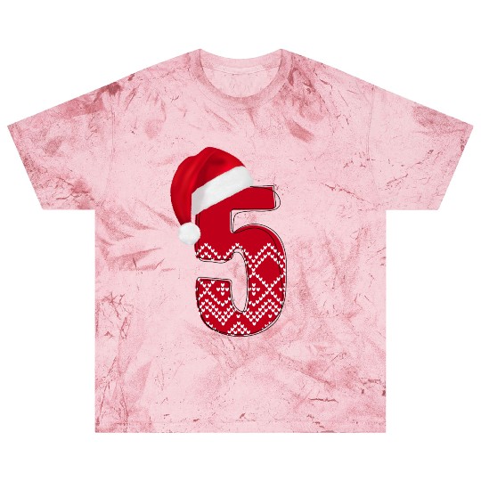 5 Number Fifth Birthday / Wedding Anniversary Blast T Shirts