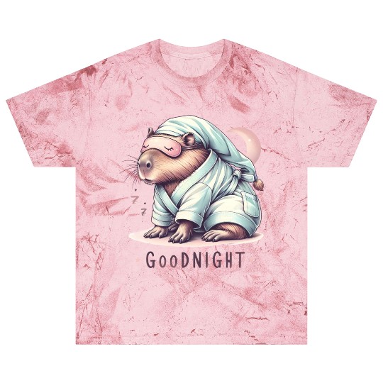 Sleepy Capybara in Comfy Pajamas Blast T Shirts
