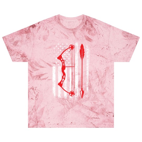 Deer Hunting American Flag Bow Hunting Blast T Shirts