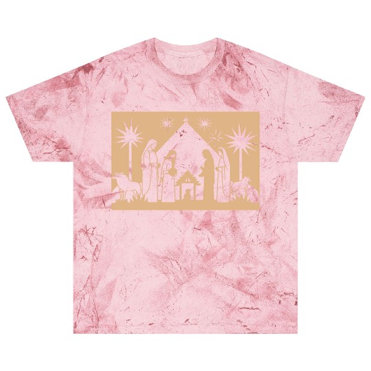 Nativity Scene with Mary Joseph Baby Jesus Blast T Shirts