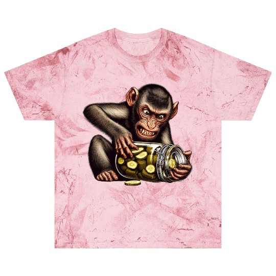Angry monkey with cucumber jar Blast T Shirts