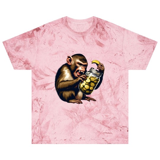 Angry monkey with cucumber jar Blast T Shirts