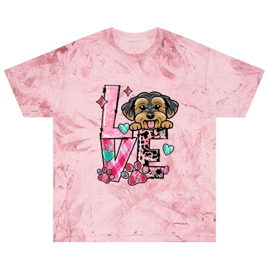 Morkie Dog I Love My Dog Fur Baby Valentines Day Blast T Shirts