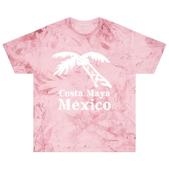 Costa Maya Mexico Palm Tree Vacation Trip Beach Me Blast T Shirts