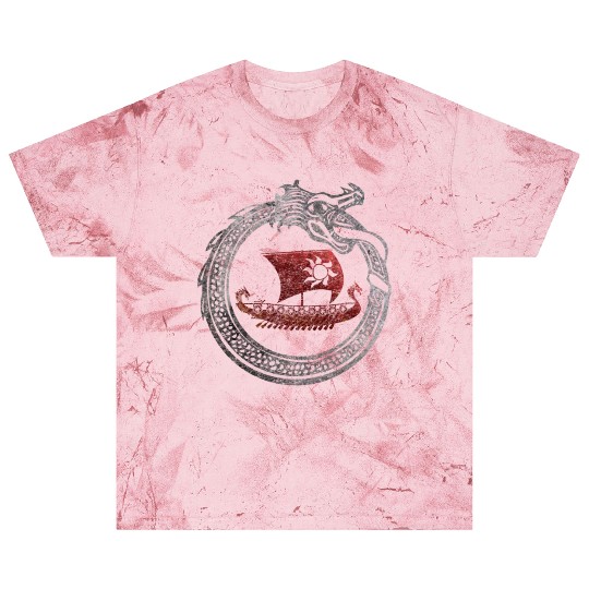 Jormungandr Vikings Dragon Ship Thor Mjolnir Blast T Shirts