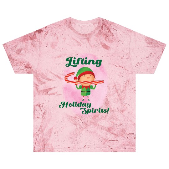 Elf Gym Lifting Blast T Shirts - Christmas