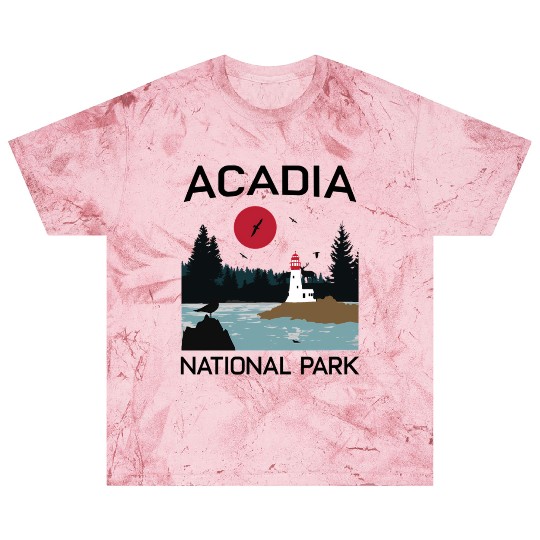 Acadia National Park 80s Maine Mount Island Blast T Shirts