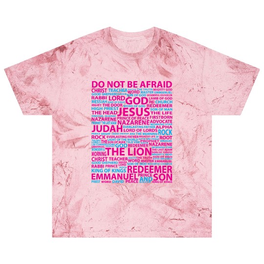 Jesus: Heavenly Names Patchwork Blast T Shirts