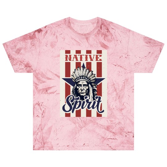 Indian Native American Chief Feather Headdress Blast T Shirts