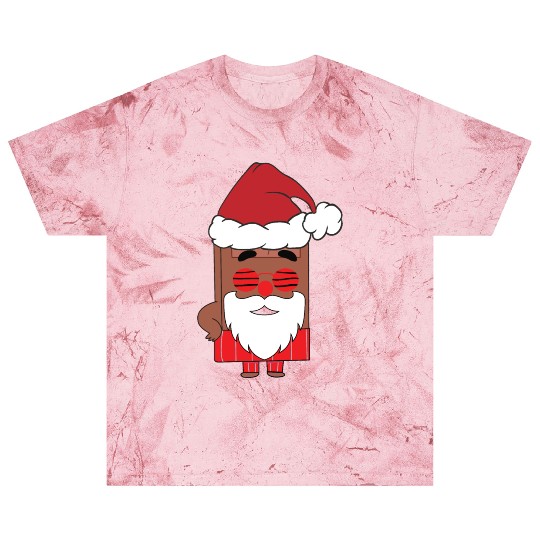Choco Christmas Santa Claus Funny Santa Face Blast T Shirts