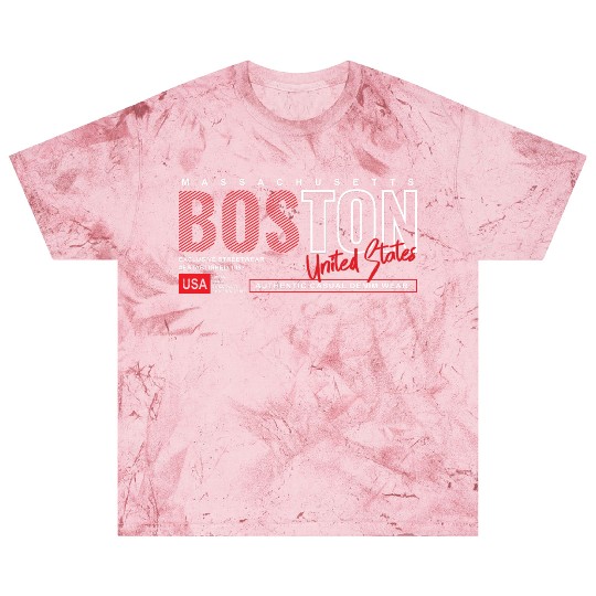 Boston Massachusetts Authentic Casual Denim Wear Blast T Shirts