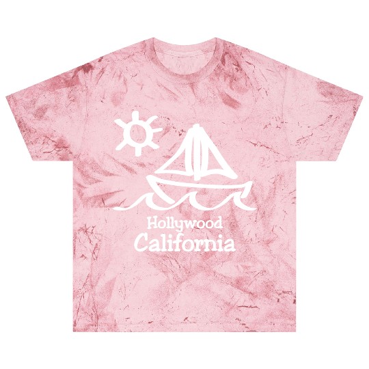 Hollywood California Sailboat Souvenirs Gifts Blast T Shirts