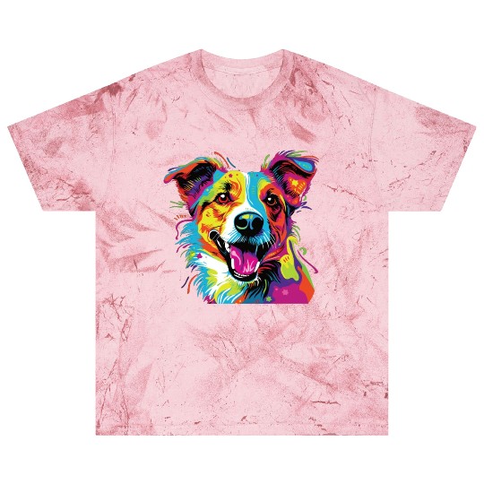 Watercolor Colorful Jack Russell Terrier Blast T Shirts