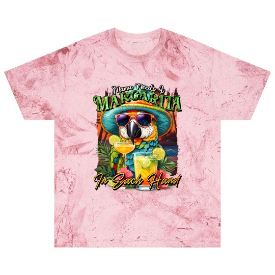 Balanced Diet is A Margarita in Eachs Hands Parrot Blast T Shirts