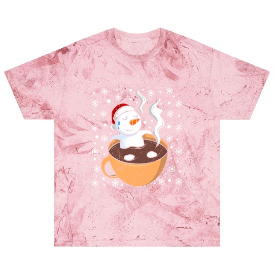 Snowman Hot Cocoa Snowmen Swimming in Hot Blast T Shirts