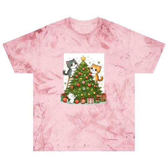 Kittens decorate a Christmas tree Blast T Shirts
