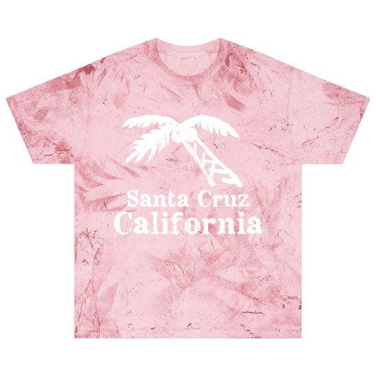 Santa Cruz California Palm Tree Souvenirs Gifts Blast T Shirts