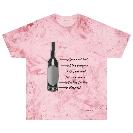 Funny Wine Bottle Synchronic, Drunk Man Diary. Blast T Shirts