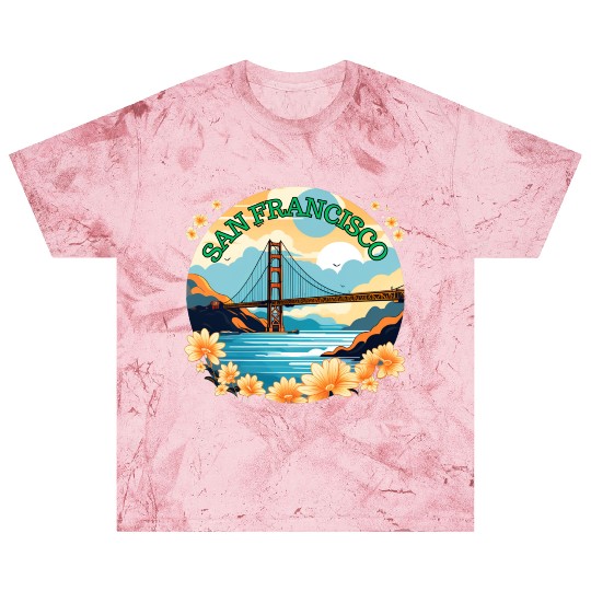 Golden Gate Bridge - San Francisco Blast T Shirts