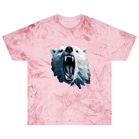 Geometric Style Polar Bear Blast T Shirts