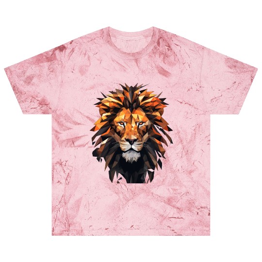 Geometric Lion Animation Blast T Shirts