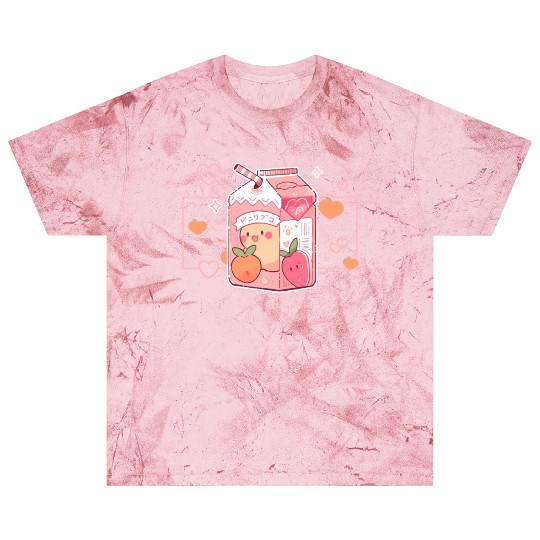 Peach Juice Fruit Drink Japanese Kawaii Aesthetic Blast T Shirts