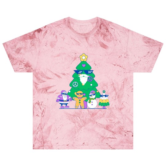 Santa snowman tree funny Christmas day Blast T Shirts