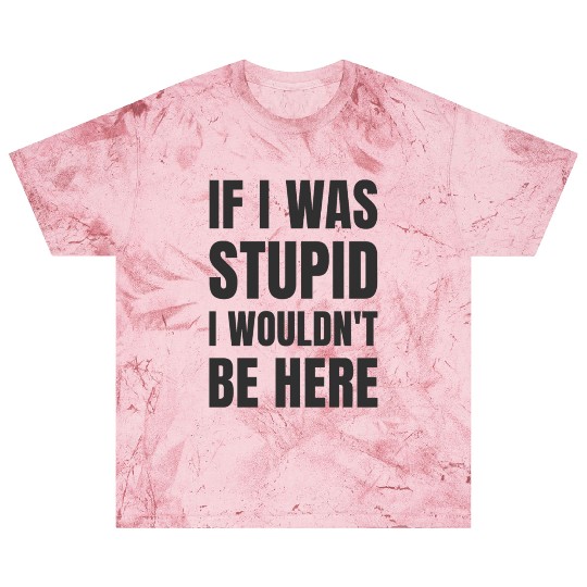 IF I WAS STUPID I WOULDN'T BE HERE Blast T Shirts