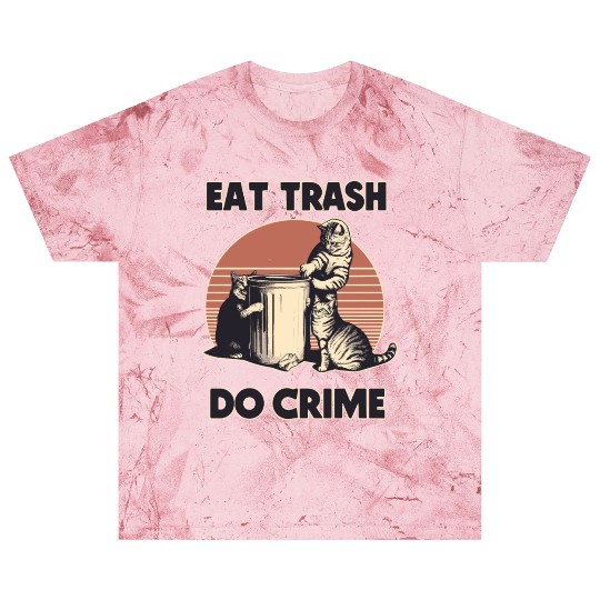 Retro Eat Trash Do Crime street cats Blast T Shirts