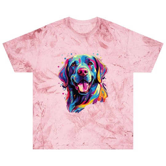 Watercolor Colorful Labrador Lab Blast T Shirts