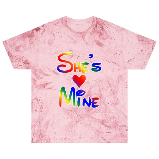 LGBT Pride I'm Her She's Mine Lesbian Couple Love Blast T Shirts