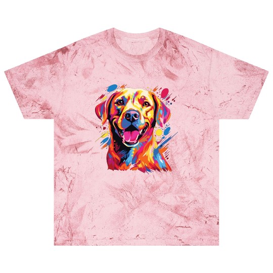 Watercolor Colorful Labrador Lab Blast T Shirts