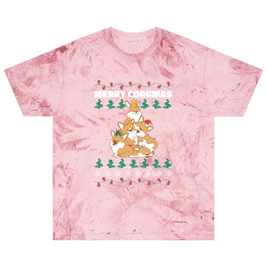 Corgi Christmas Tree Pileup Blast T Shirts