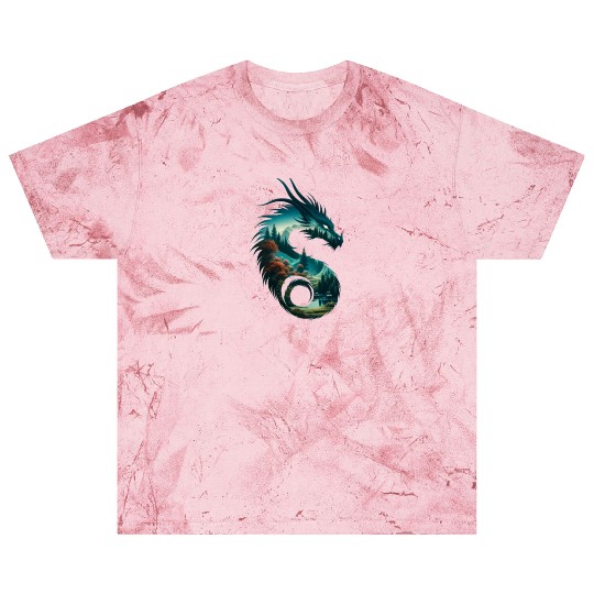Nature in Dragon Pattern Blast T Shirts
