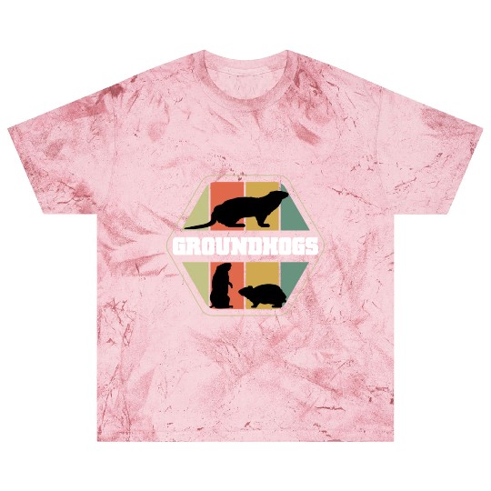 Groundhogs Silhouette Retro Vintage Groundhog Day Blast T Shirts